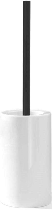 Porzellan Toilettenbürste schwarz-weiß