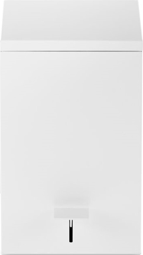 Prullenbakje voor in de badkamer Corner Soft Close vierkant 32 cm wit mat