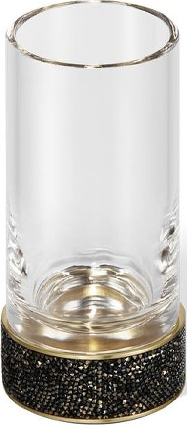 Rocks Držač za četkice za zube metalni glatki tamno zlatni mat