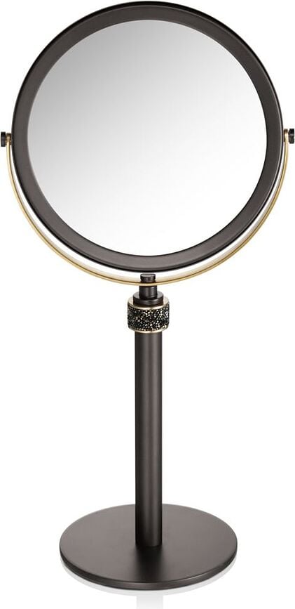 Rocks Kozmetičko Ogledalo s povećanjem x5 tamni mat metal