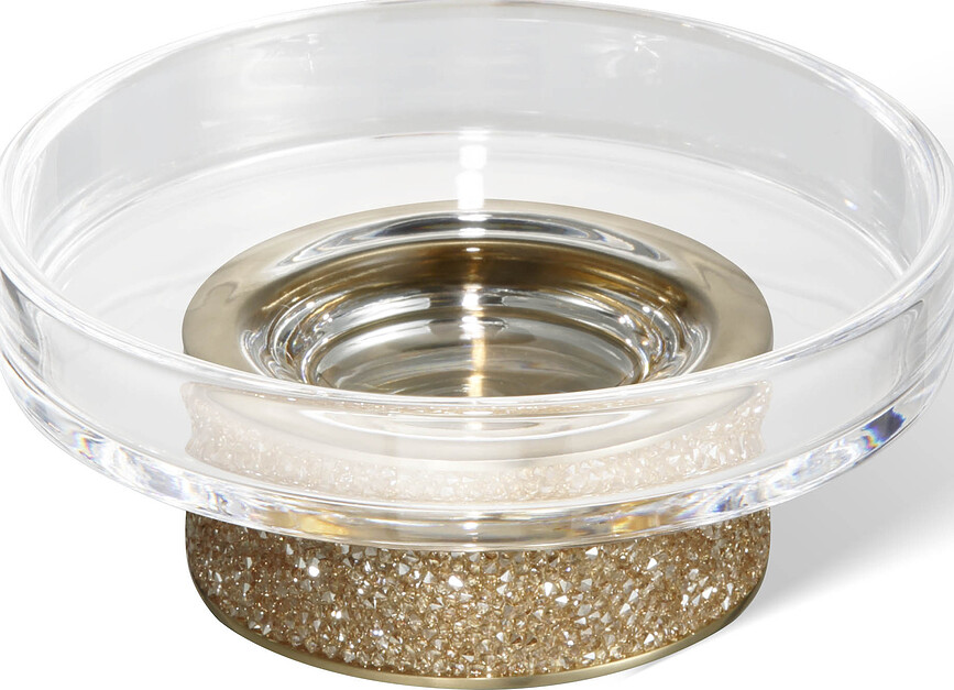 Rocks Soap dish gold matte