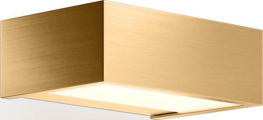 Sieninis šviestuvas Box LED 2700K matinės auksinės spalvos 15 cm