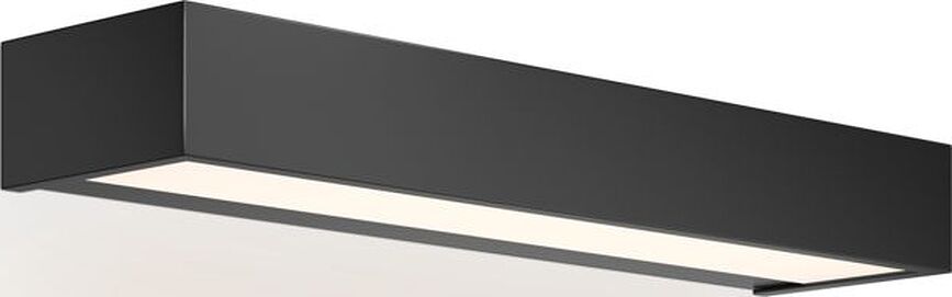 Sieninis šviestuvas Box LED 2700K matinės juodos spalvos 40 cm