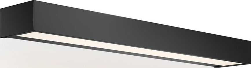 Sieninis šviestuvas Box LED 2700K matinės juodos spalvos 60 cm