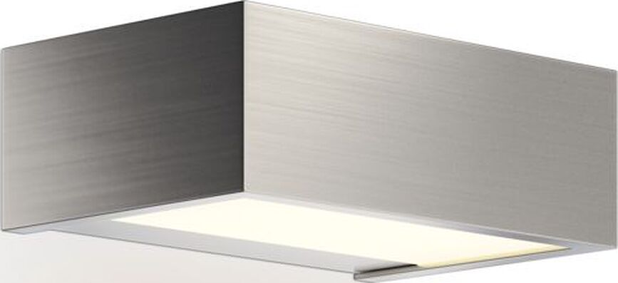 Sieninis šviestuvas Box LED 2700K nikelio spalvos 15 cm