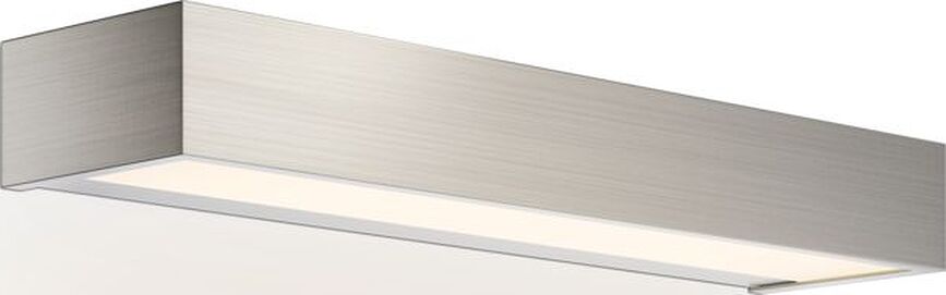 Sieninis šviestuvas Box LED 2700K nikelio spalvos 40 cm