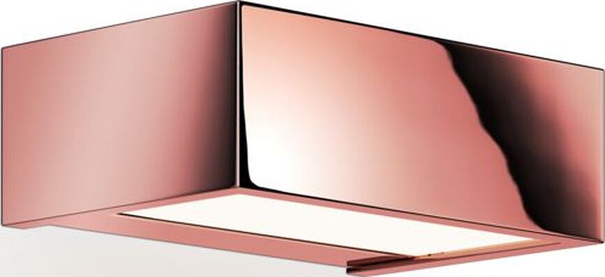 Sieninis šviestuvas Box LED 2700K rožinio aukso spalvos 15 cm