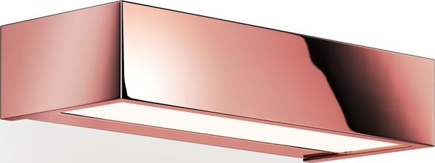 Sieninis šviestuvas Box LED 2700K rožinio aukso spalvos 25 cm