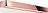 Sieninis šviestuvas Box LED 2700K rožinio aukso spalvos 60 cm