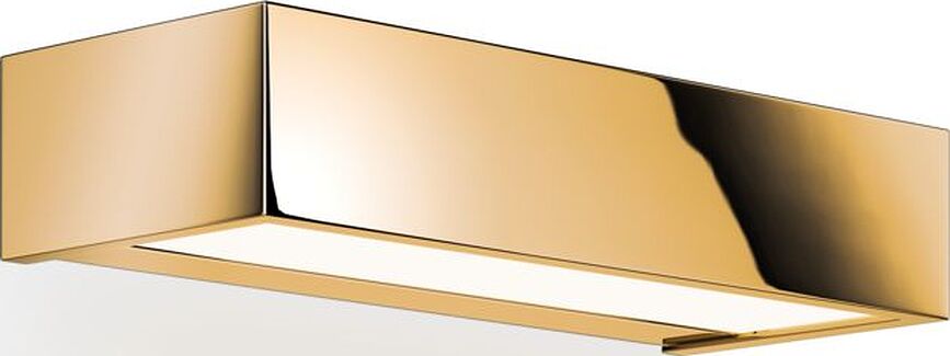 Sieninis šviestuvas Box LED aukso spalvos 25 cm