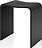 Stone Bad-Hocker 46 cm schwarz matt