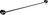 Stone Handtuchreling 80 cm chrom-schwarz