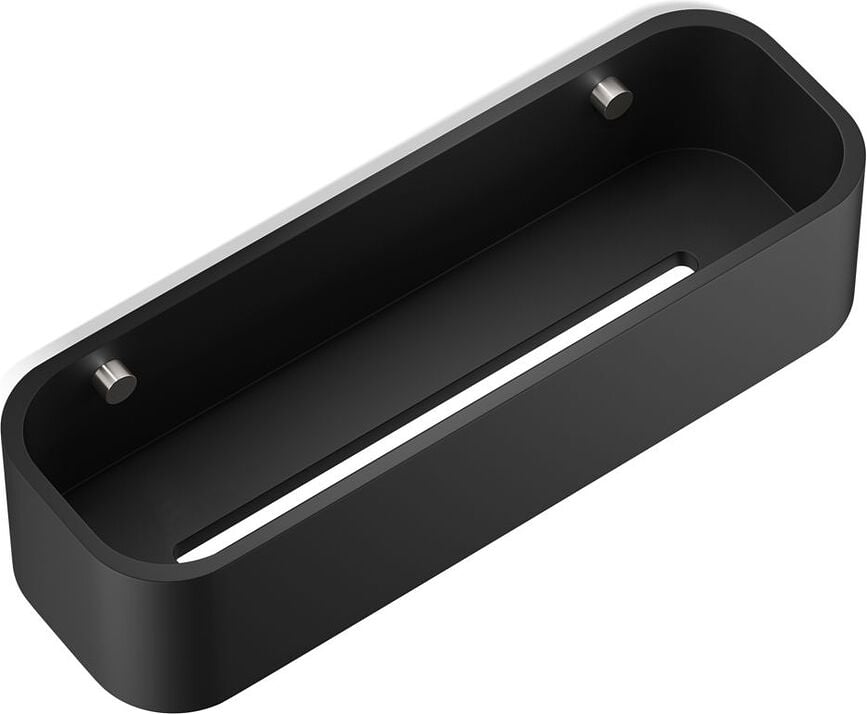 Stone Polica za tuš 30 cm mat crni čelik