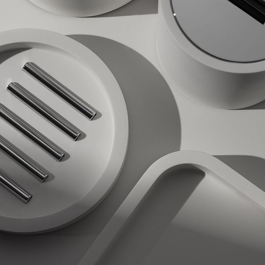 Stone Posuda za sapun krom crna