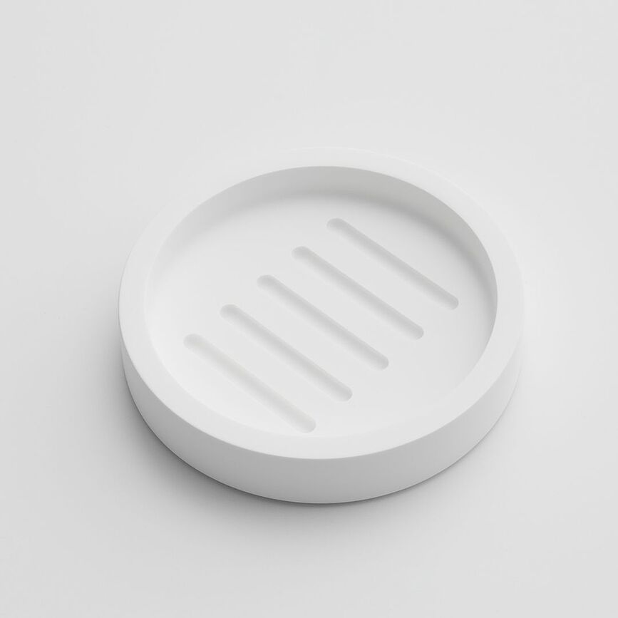 Stone Porte-savon, blanc mat