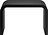 Stone Vannitoa taburet 24,5 cm mattmust