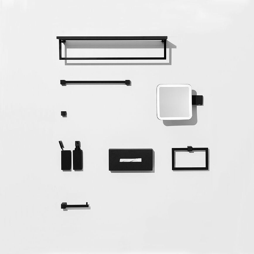 Toallero de pared Corner, acabado dorado