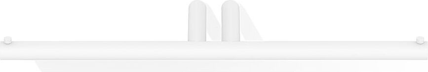 Toiletpapierhanger Mikado wit mat dubbel
