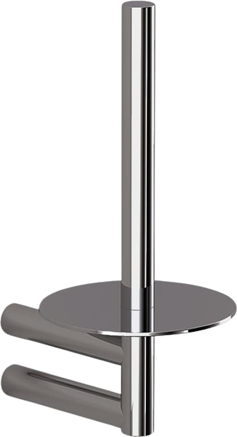 Toiletrolhouder Mikado chroom-zwart met PVD-coating