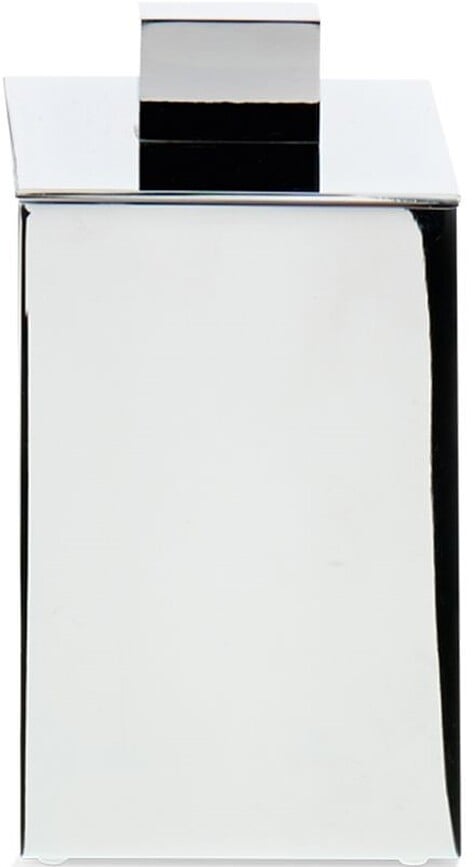 Trauciņš tualetes piederumiem Corner ar vāku hroma krāsa 6 x 11 cm