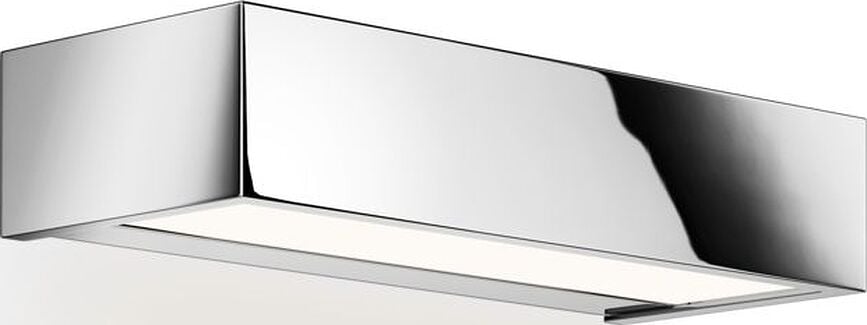 Væglampe Box LED 25 cm krom, forkromet