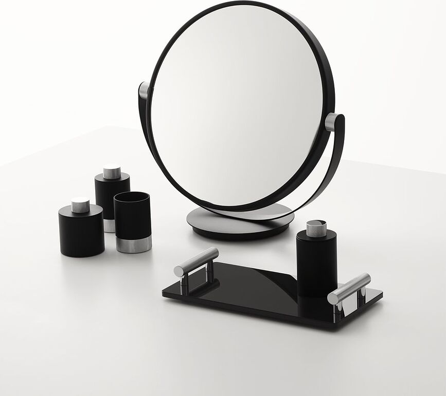 Vanity Καθρέφτης, σκούρο μέταλλο, ματ