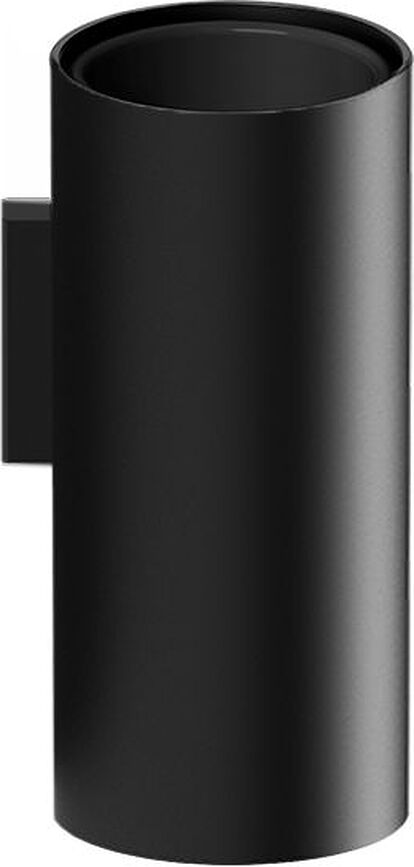 Vaso Portacepillos de pared Bar, negro mate
