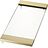 Vassoio da bagno Corner 17 x 37 cm oro opaco