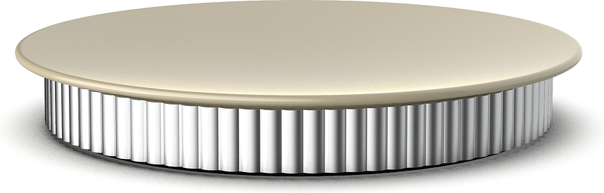 Vassoio da bagno Of Line 18 cm sabbia Con base color argento
