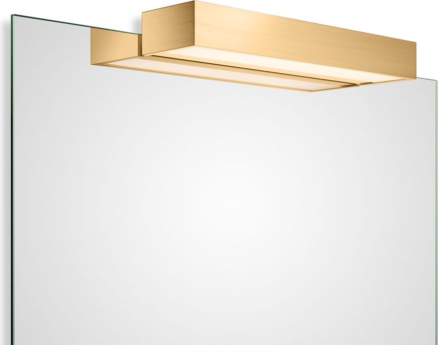 Veidrodžio šviestuvas Box Clip On LED 2700K matinės auksinės spalvos 40 cm