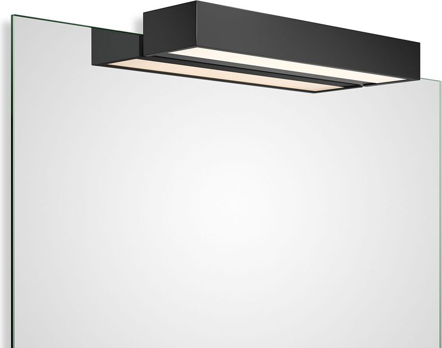 Veidrodžio šviestuvas Box Clip On LED 2700K matinės juodos spalvos 40 cm