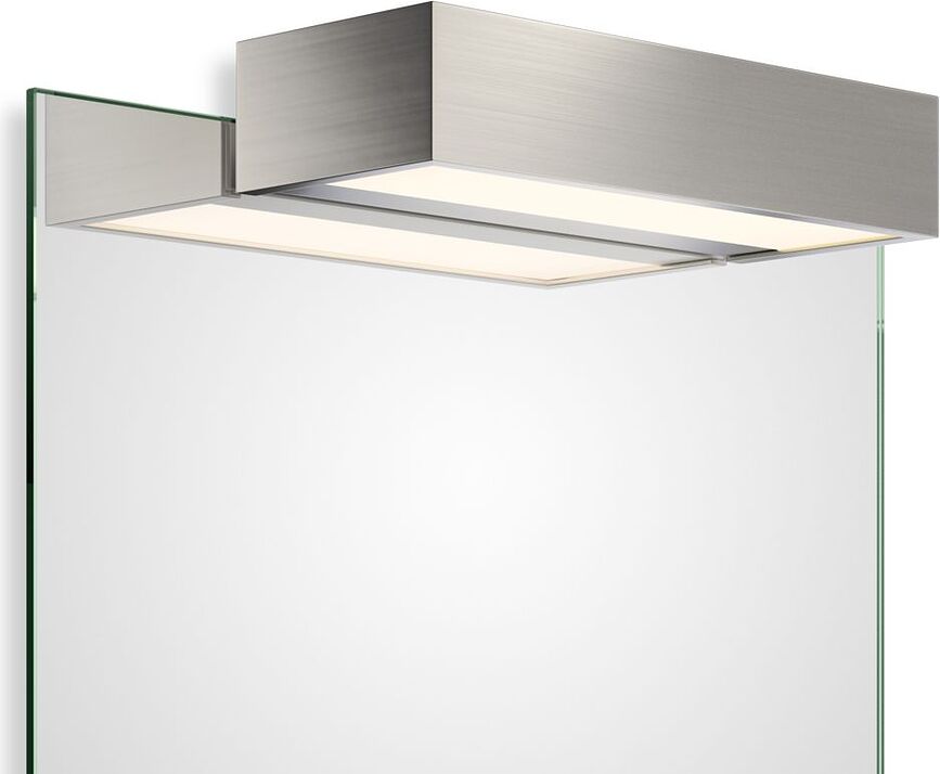 Veidrodžio šviestuvas Box Clip On LED nikelio spalvos 25 cm