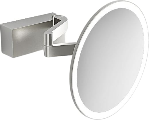 Vision Kosmetikspiegel mit 5x Vergrößerung Stahl matt für Wandmontage