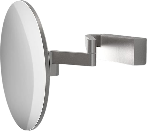 Vision R Unlit Kosmetikspiegel Mit 5x Vergrößerung Für Wandmontage Edelstahl Matt