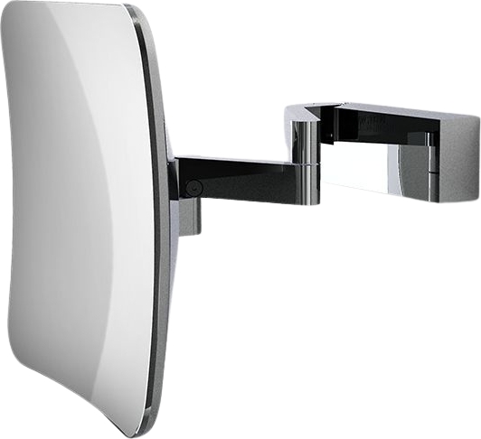 Vision S Unlit Kosmetikspiegel mit 5x Vergrößerung Chrom für Wandmontage