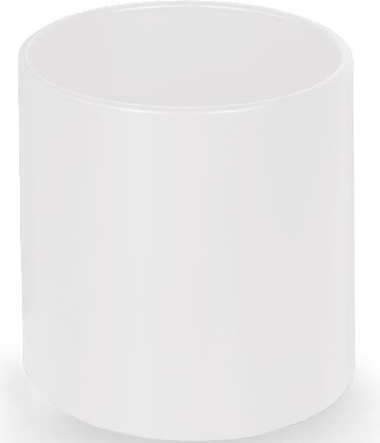 Wit prullenbakje voor in de badkamer Decor Walther 21 cm wit mat