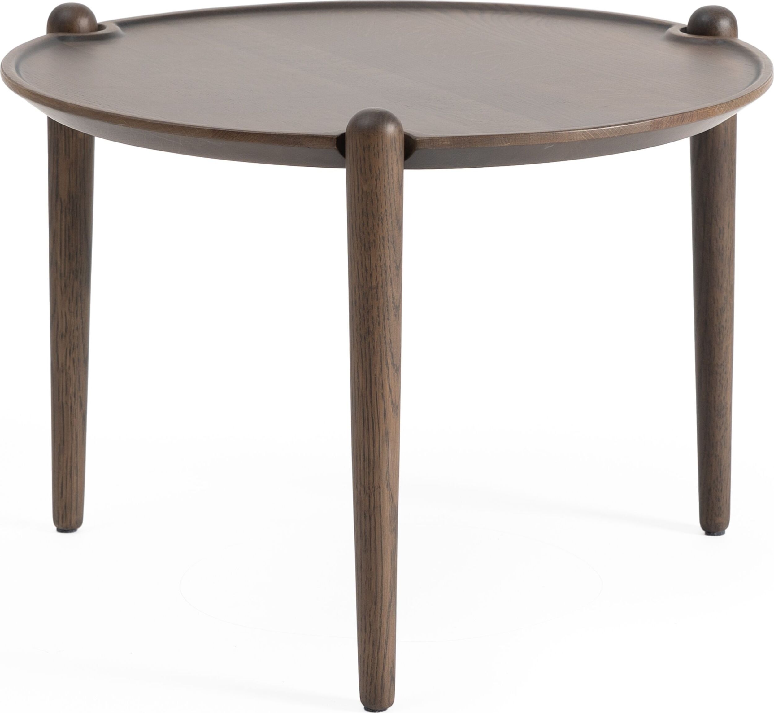 Aria Couchtisch rund 37 cm, dunkle Eiche