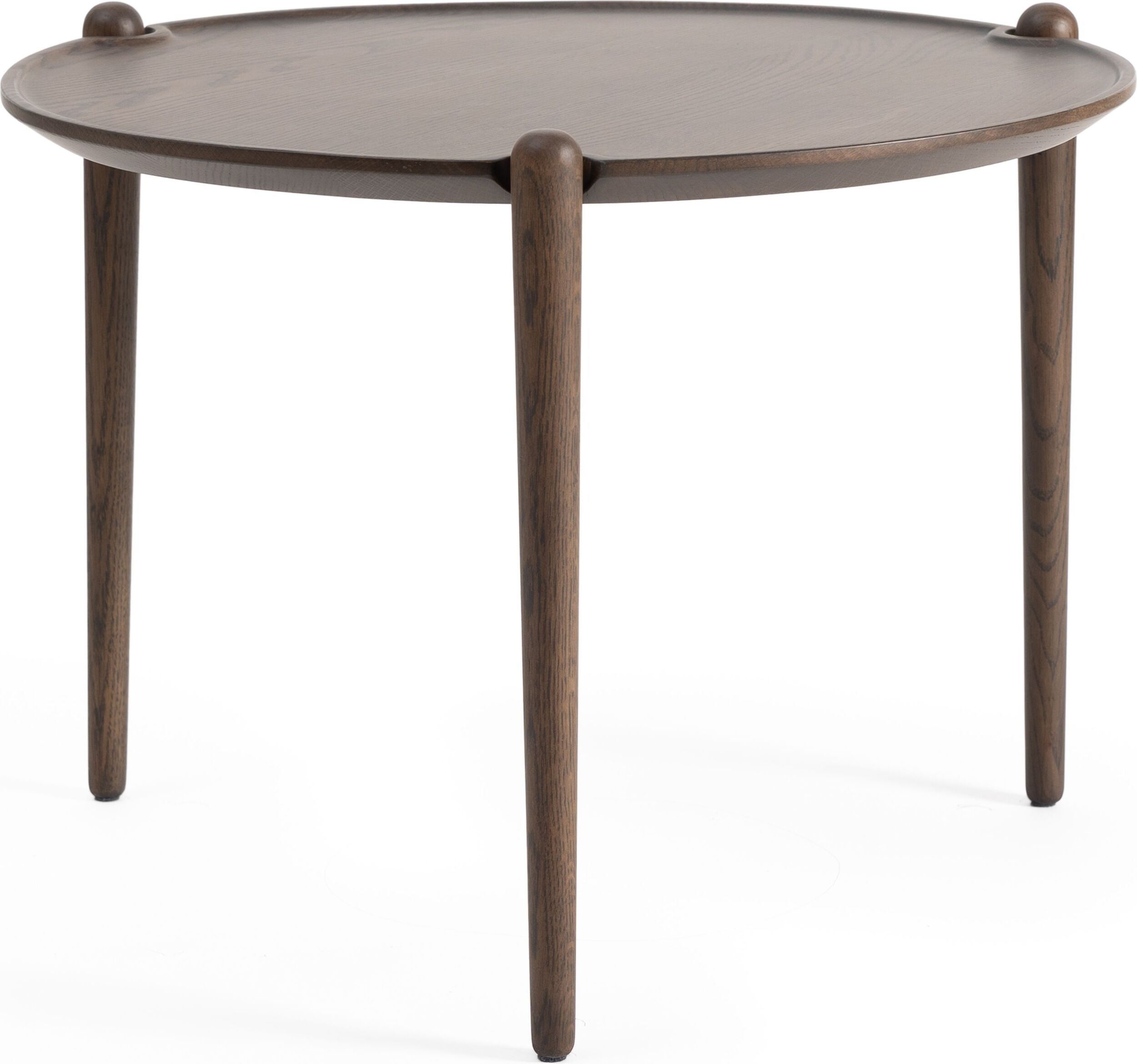 Aria Couchtisch rund 46 cm, dunkle Eiche