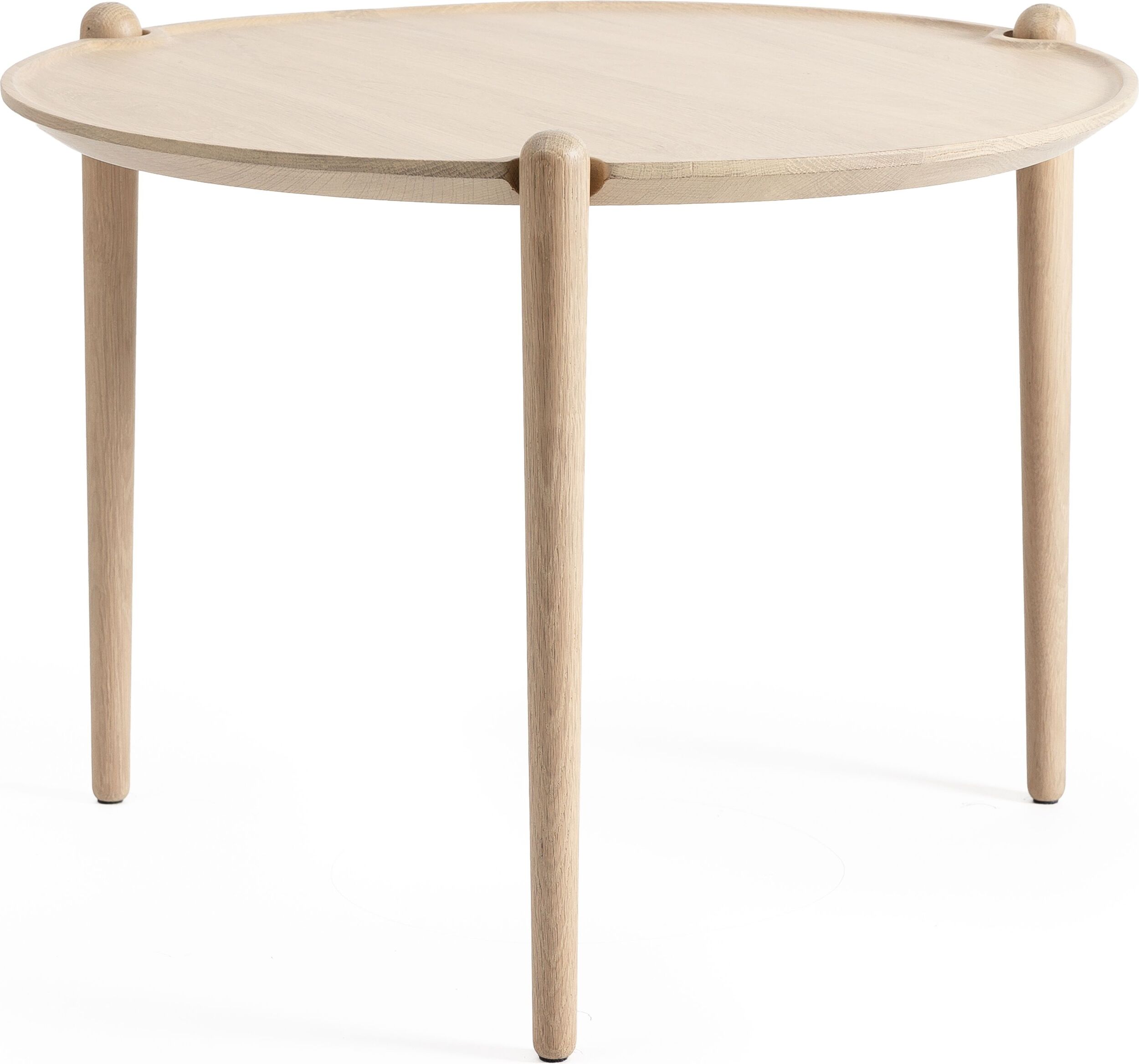 Aria Couchtisch rund 46 cm, helle Eiche