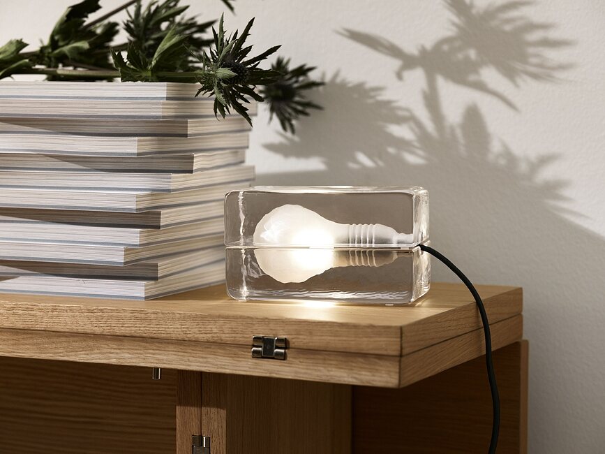 Block Stolna Lampa crni kabel