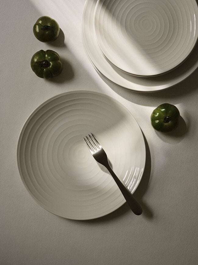 Blond Krožnik za zajtrk, 22 cm, s črtami