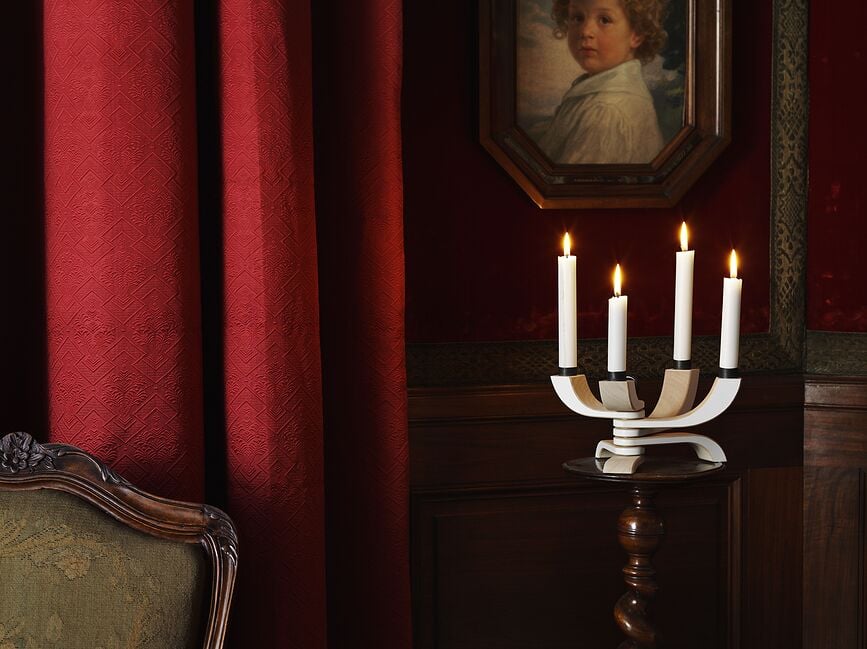 Candelabro de múltiples brazos Nordic, verde