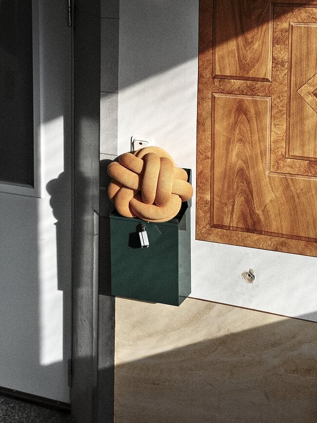 Cojín decorativo Knot, gris claro