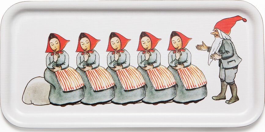 Elsa Beskow Poslužavnik motiv Elf Family 13 x 28 cm