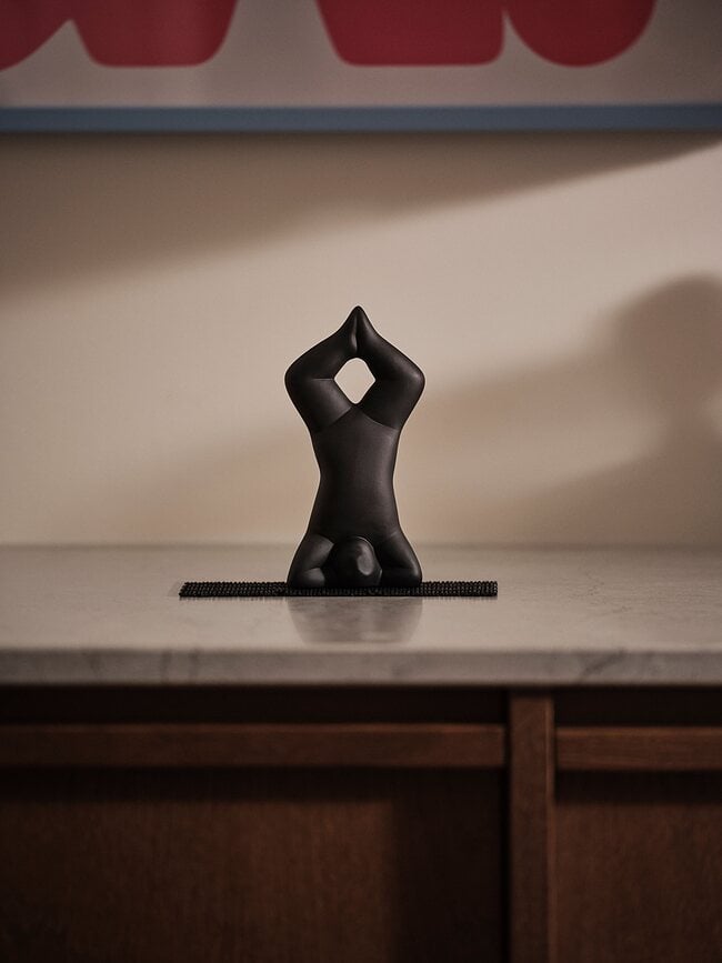 Figura Decorativa Yoga No.3, gris claro