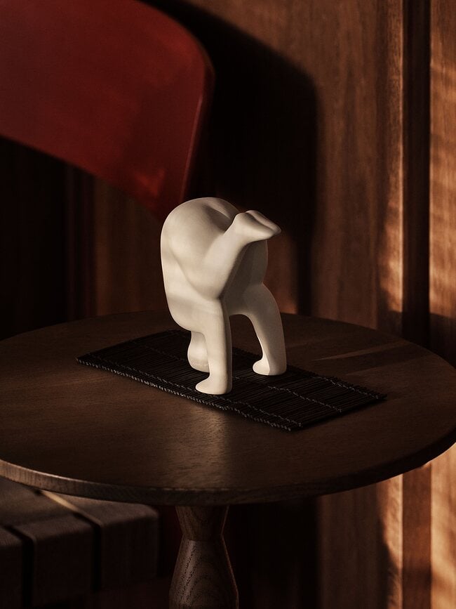 Figura decorativa Yoga No.4, gris claro