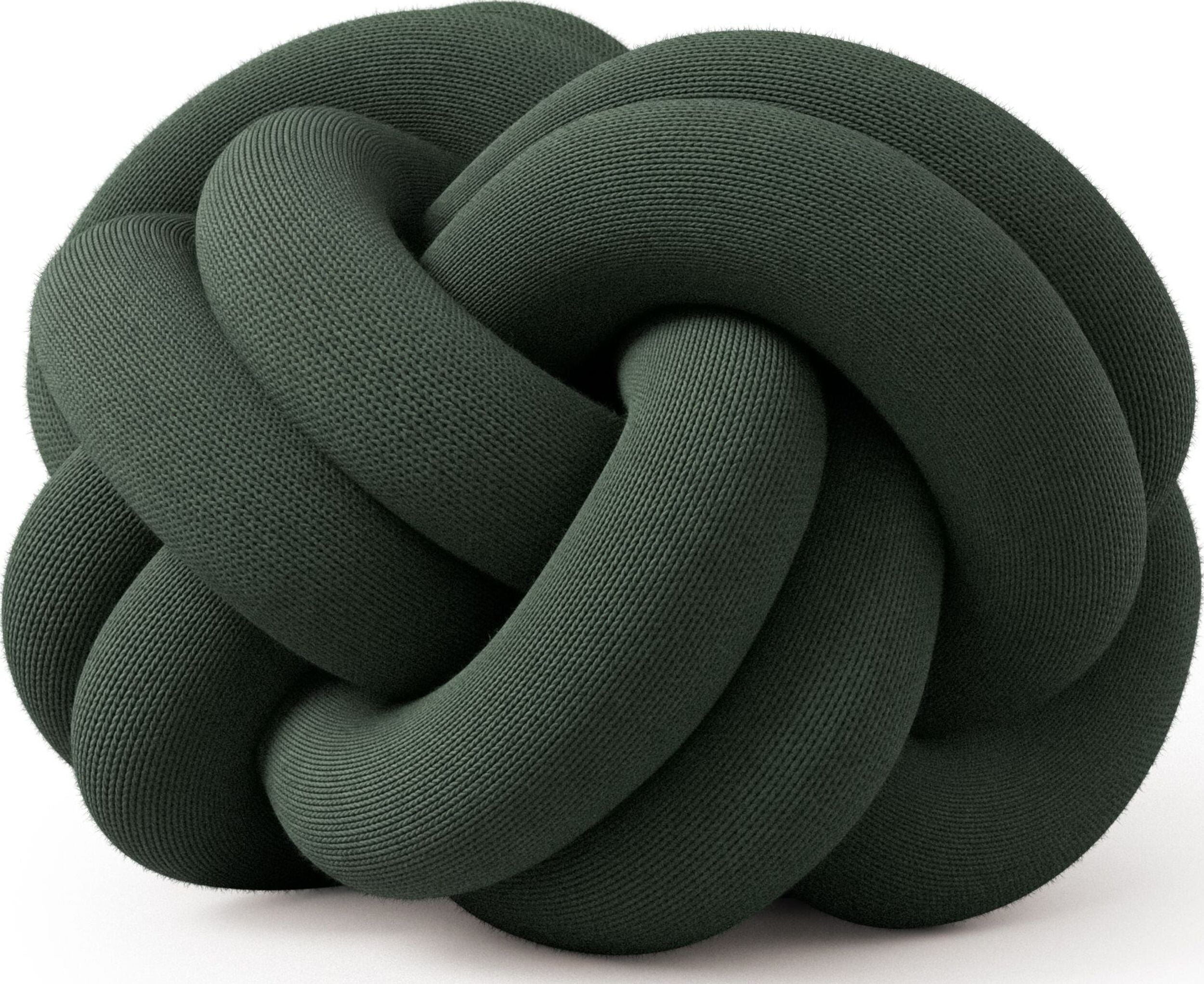 Knot Dekokissen, dunkelgrün