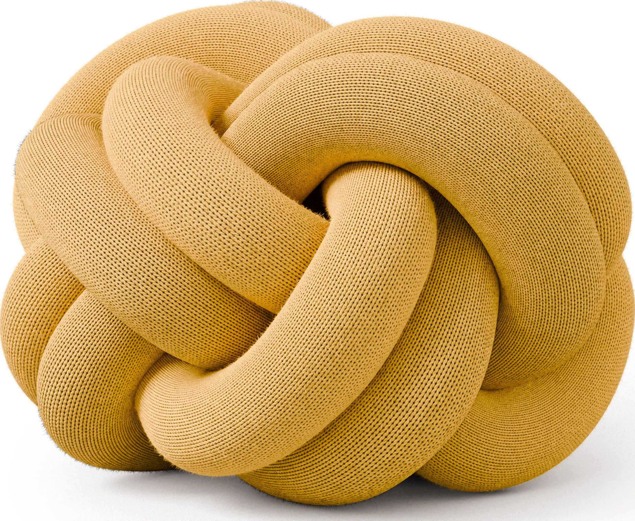 Knot Dekokissen, gelb