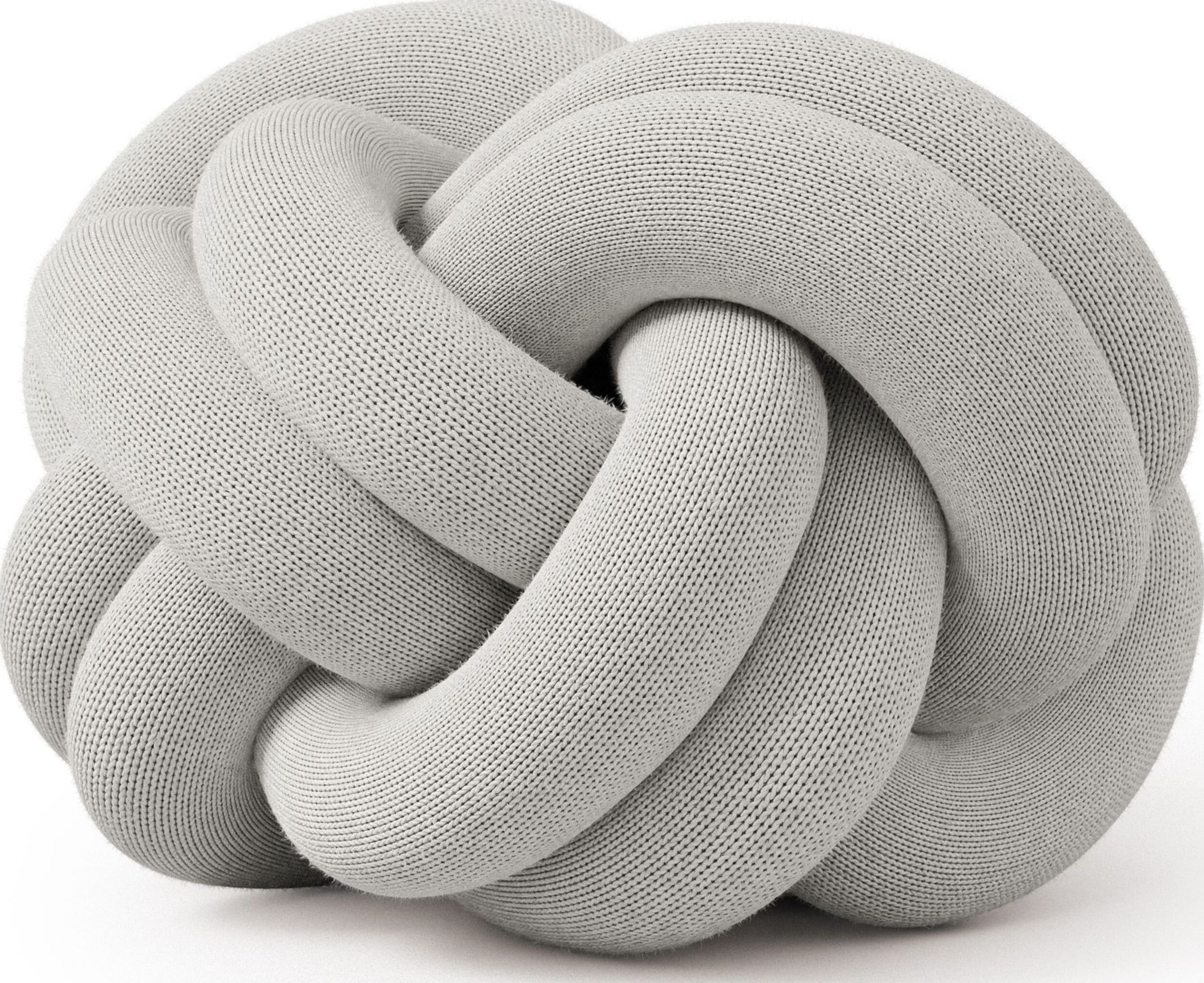 Knot Dekokissen, hellgrau