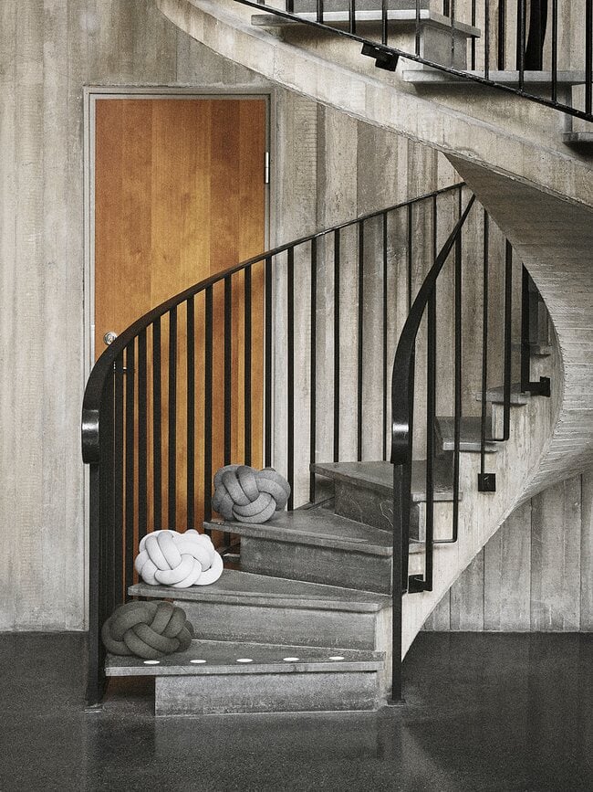 Knot Jastuk dekorativni svijetlosivi